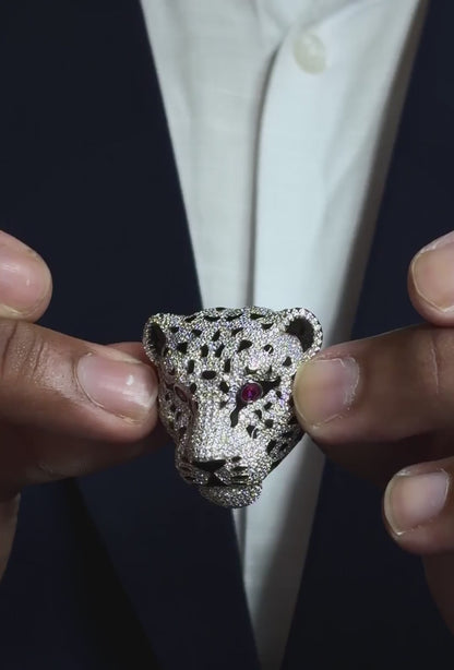 Phantom Leopard Brooch
