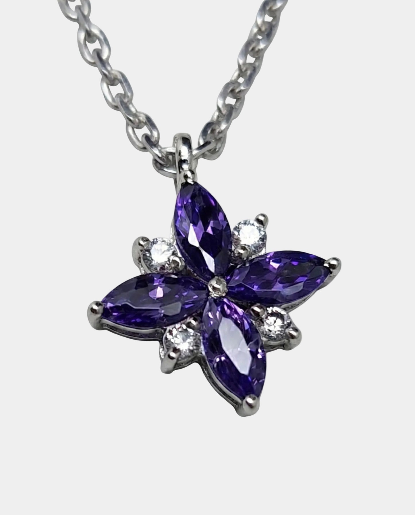 Purple Flower necklace