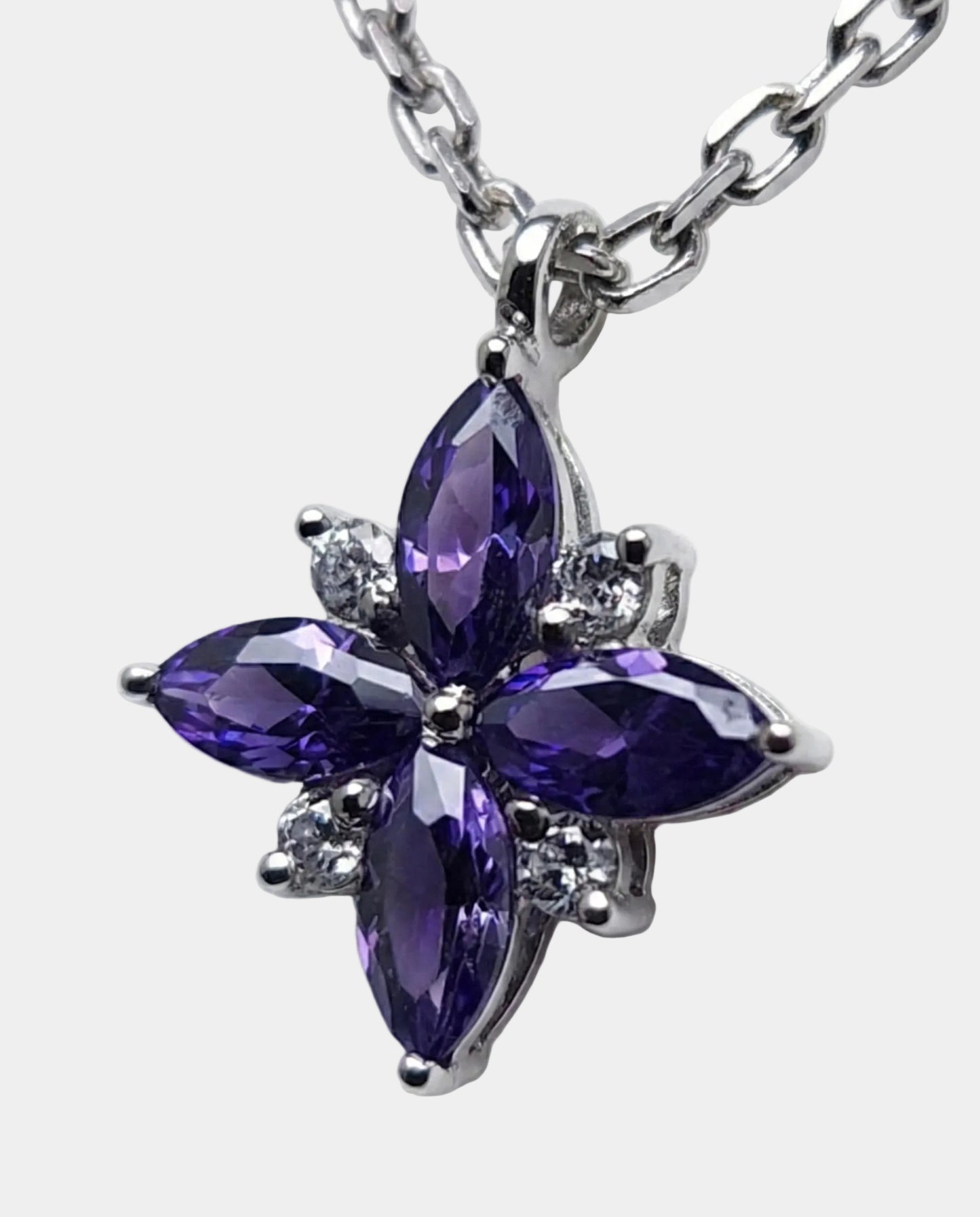 Purple Flower necklace