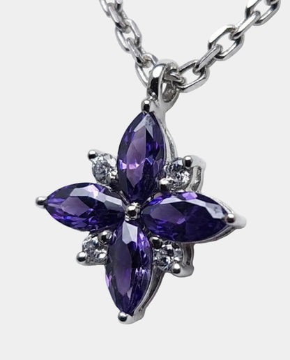 Purple Flower necklace