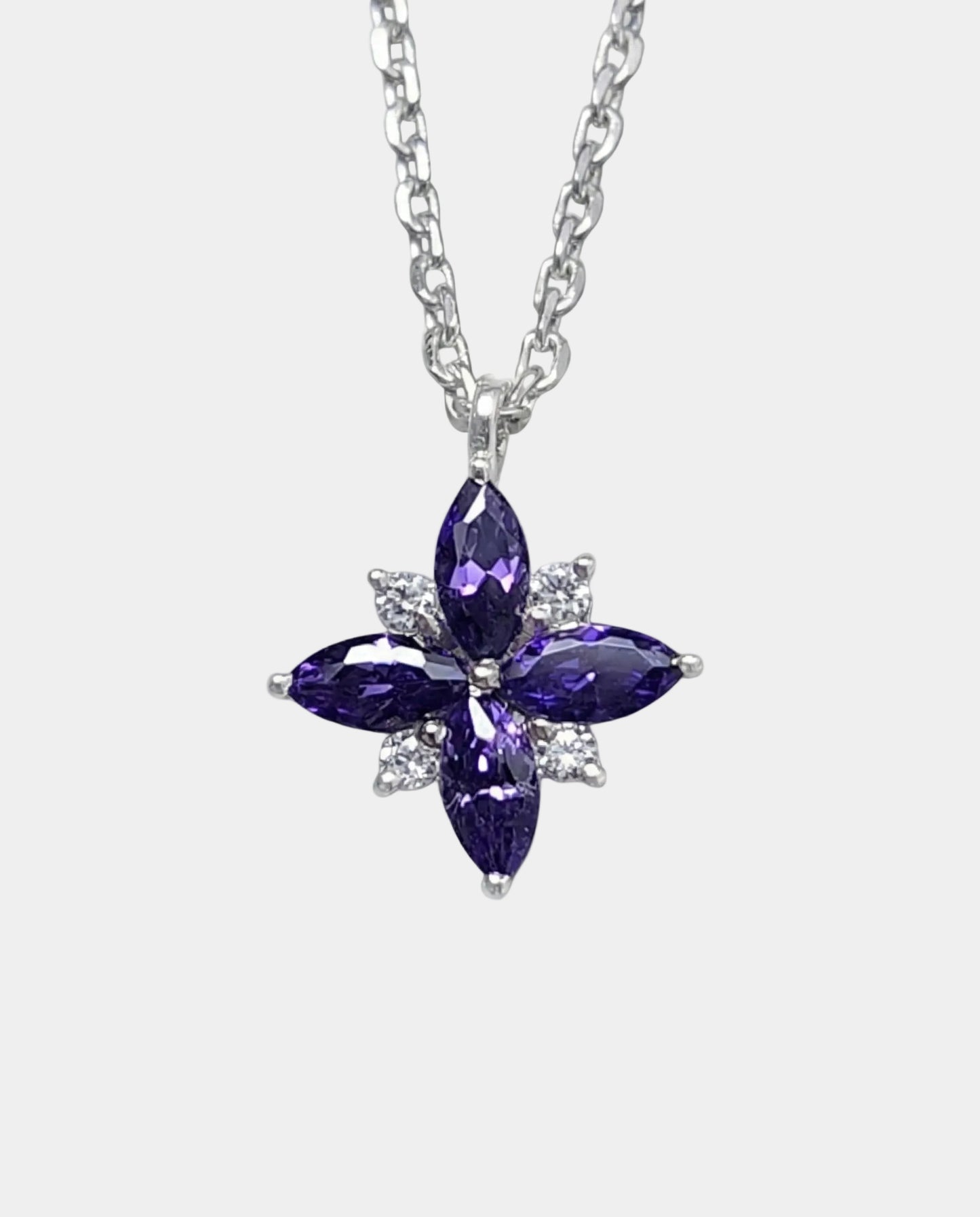 Purple Flower necklace