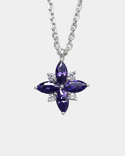 Purple Flower necklace
