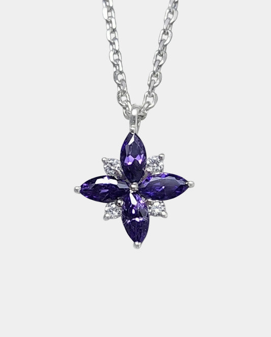 Purple Flower necklace