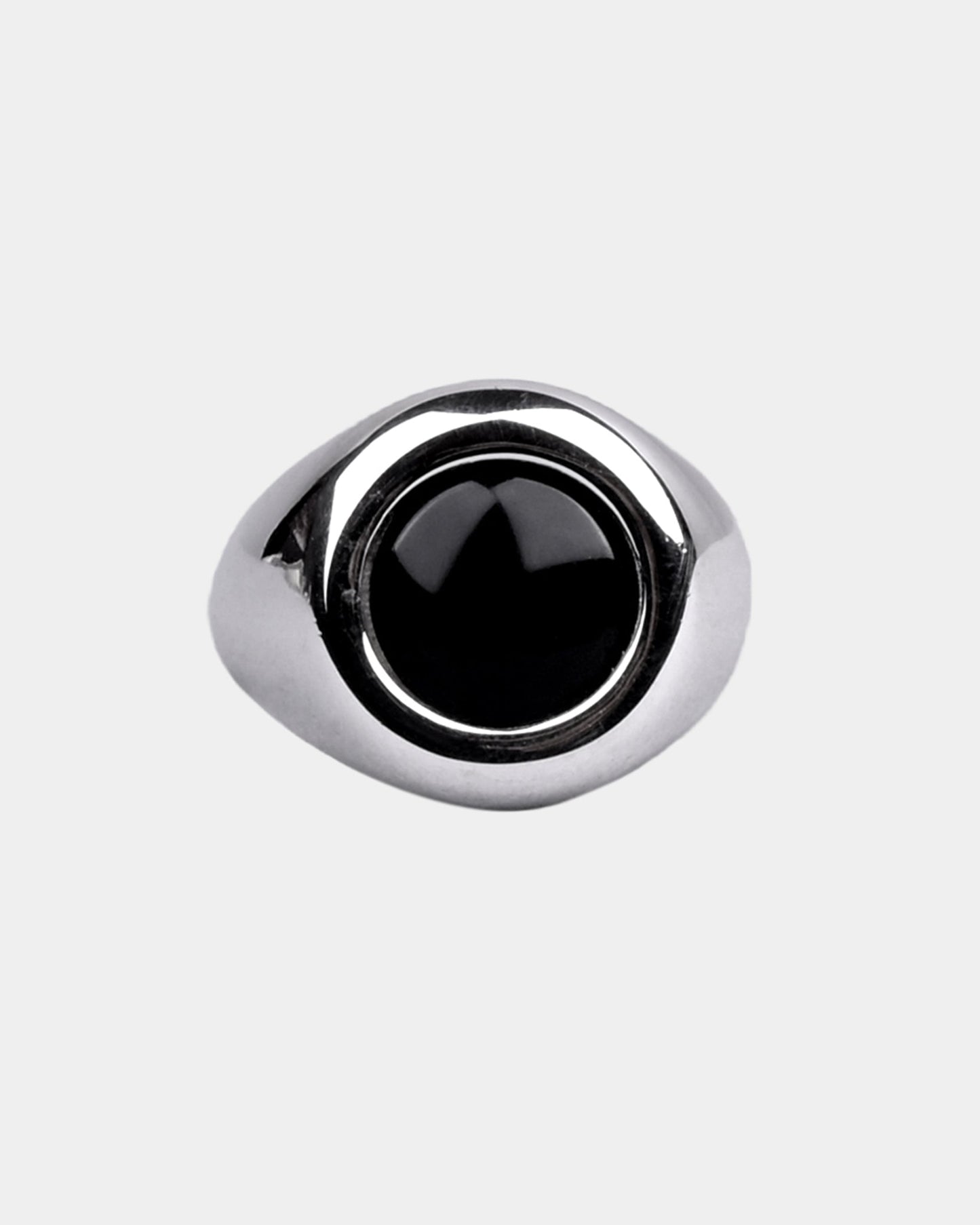 Round Black Onyx Ring