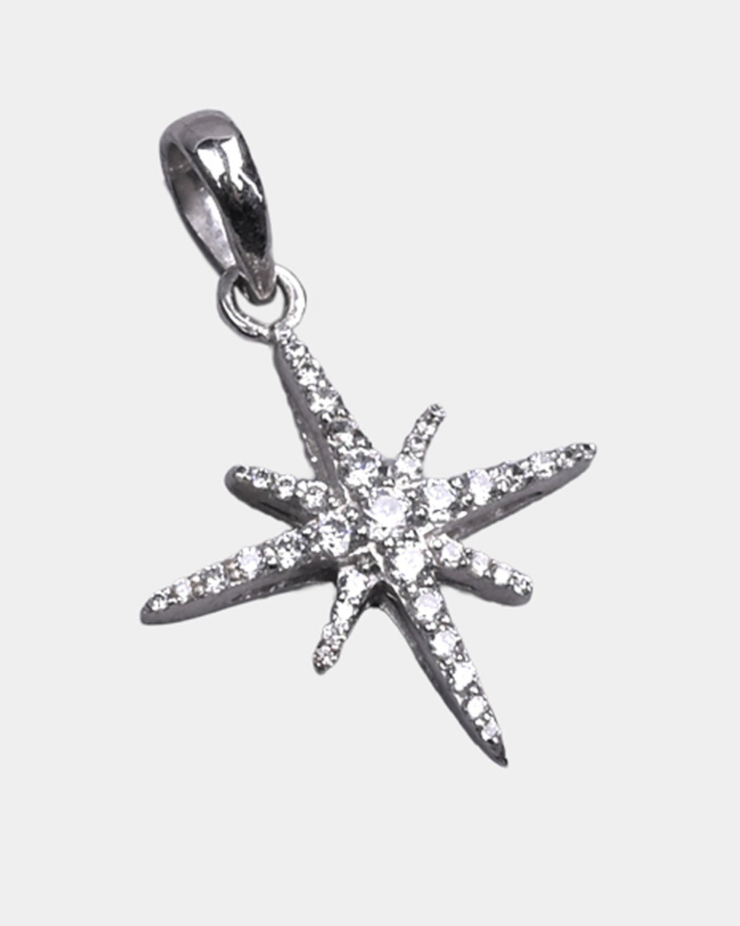 Snowflake diamond pendant