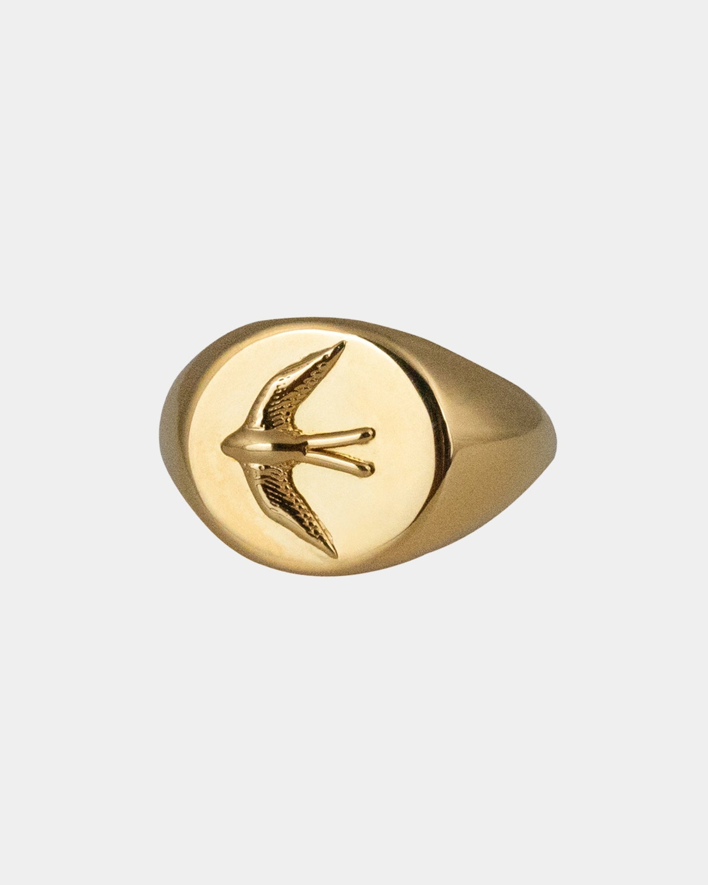 Sparrow Gold Signet Ring