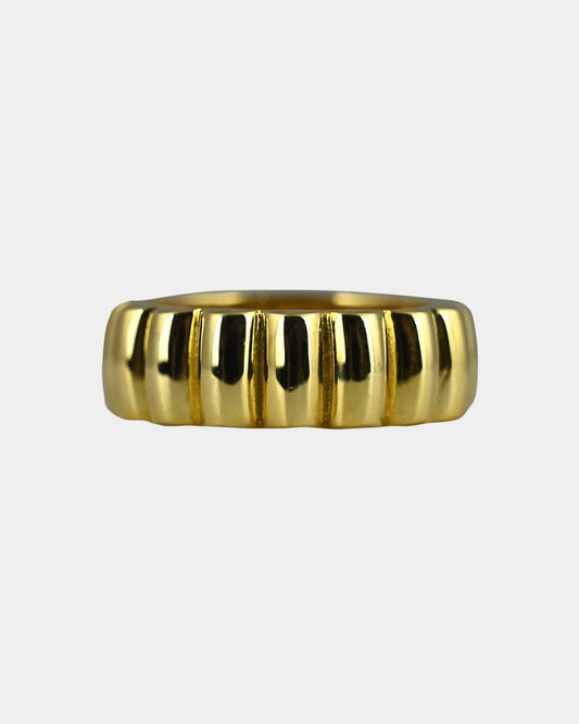 Wave Gold Band Ring
