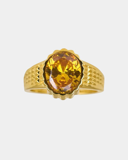 Yellow Sapphire Gold Ring